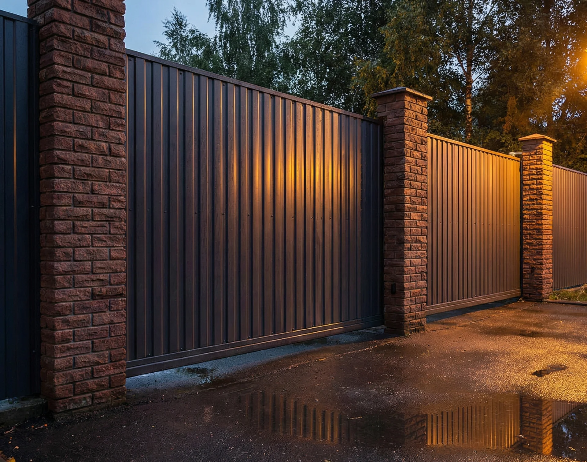 Забор из профнастила