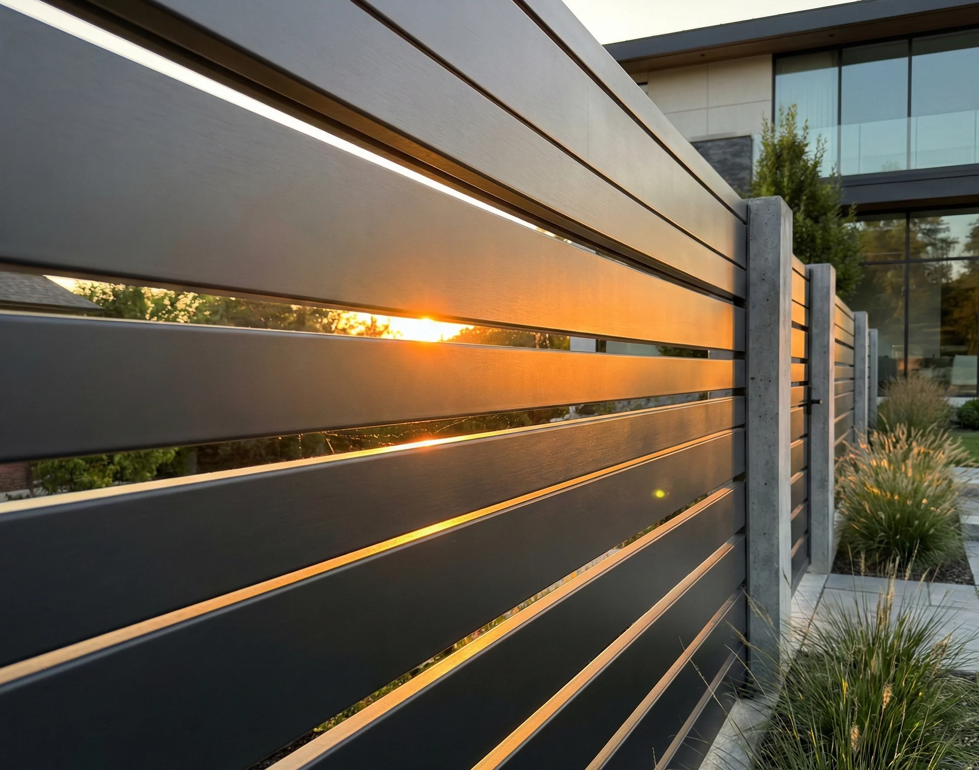 Забор из евроштакетника